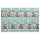 Tissu Tribal de Boho d'Aqua d'INTELLIGENTSIA d'ÉLÉPHANT (Fat Quarter)