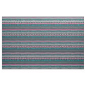 Tissu tribal floral bleu gris d'impression (Fat Quarter)