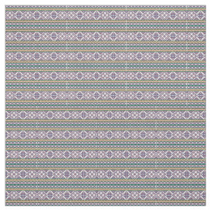 Tissu Tribal Multicolore ancien symbole folk art design