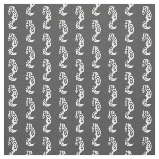 Tissu Tribal subtil de Fox Kitsune avec la lanterne (Échantillon)