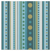 Tissu Tribal Turquoise Blue Stripes (Fermer)