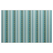 Tissu Tribal Turquoise Blue Stripes (Fat Quarter)