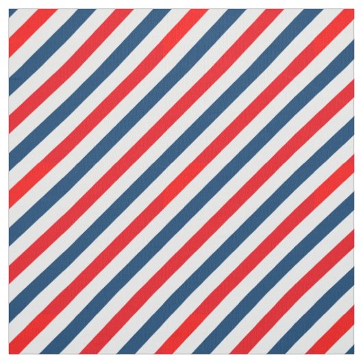 Tissu Tricolor Diagonal Lines (bleu, blanc, rouge) (Échantillon)