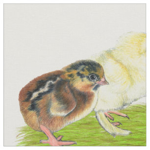 Tissu Trio de poussins