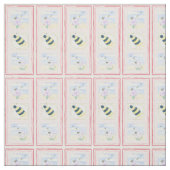 Tissu Trio des abeilles avec des fleurs (Échantillon)