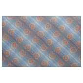 Tissu Triquetra Abstrait | Blue Gold Celtic Trinity Knot (Fat Quarter)