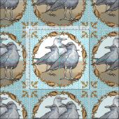 Tissu Trois mouettes (Carreau)