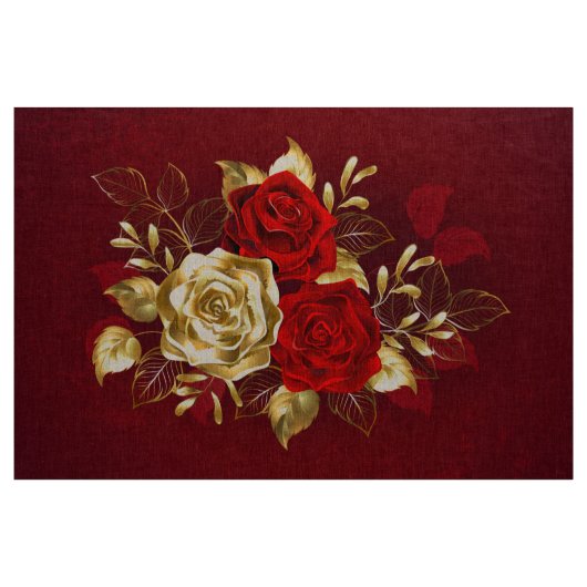 Tissu Trois Roses de bijoux (Yard)