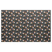 Tissu Trombone Snowman Music Notes Motif (Fat Quarter)