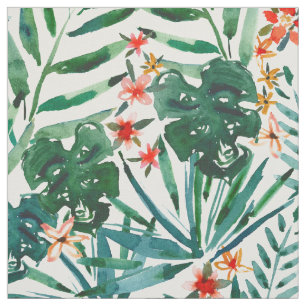Tissu TROP N'ARRÊTENT PAS les paumes tropicales et le