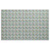 Tissu Tropical Bird of Paradise Floral Pattern (Yard)