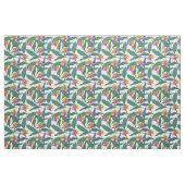 Tissu Tropical Bird of Paradise Floral Pattern (Fat Quarter)