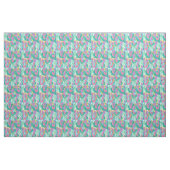 Tissu tropical de jungle de Flamant rose (Yard)