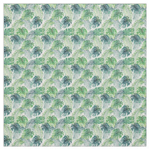Tissu Tropical Jungle Feuilles Fabric
