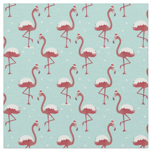 Tissu Tropical Winter Flamingo Pattern
