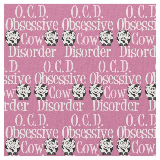 Tissu Trouble obsessionnel de la vache (Fermer)