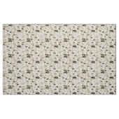 Tissu troupeau de moutons noir et blanc (Fat Quarter)