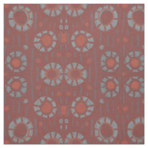 Tissu "Trouvez le lapin" motif rustique, tons terre