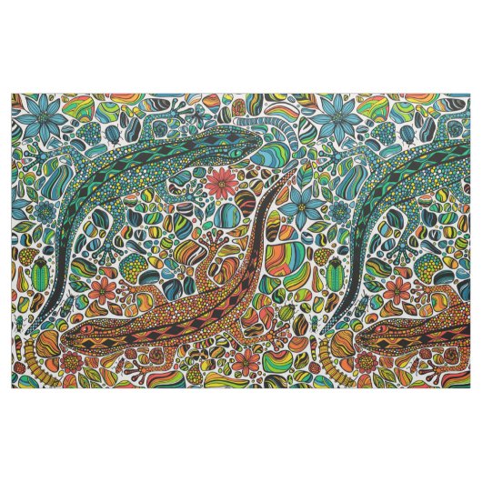 Tissu Trouvez les geckos (Fat Quarter)