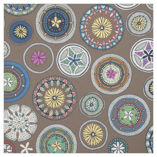 Tissu truffe de mandala (Échantillon)