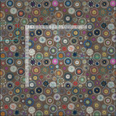 Tissu truffe de mandala (Carreau)