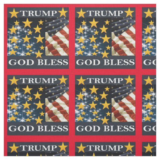 TISSU TRUMP 2020 DIEU BLESS (Échantillon)