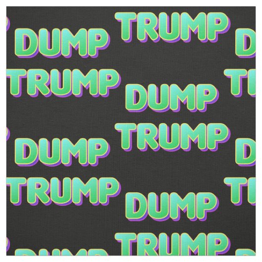 Tissu Trump noir vert rétro (Échantillon)