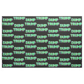 Tissu Trump noir vert rétro (Fat Quarter)