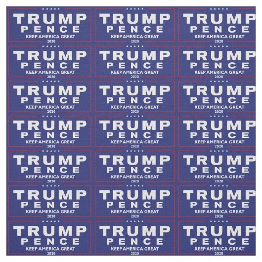 Tissu Trump & Pence Keep America Great 2020, ZSSG (Échantillon)