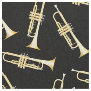 Tissu Trumpets Musique Musicien Décor