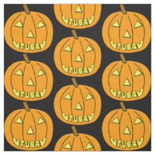 Tissu Tuba Halloween Citrouille