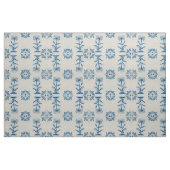 Tissu Tuile bleue néerlandaise de fleur (Fat Quarter)