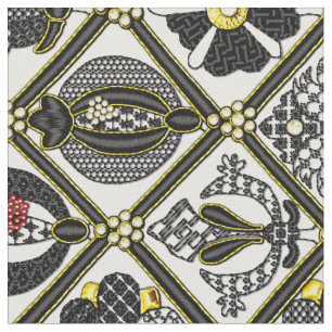 Tissu Tuile élisabéthaine de Blackwork