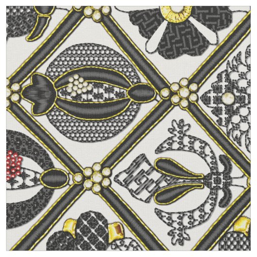 Tissu Tuile élisabéthaine de Blackwork (Fermer)