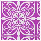 Tissu Tuile marocaine - violet violet et blanc (fermé)