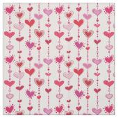 Tissu Tuiles de coeur (Échantillon)