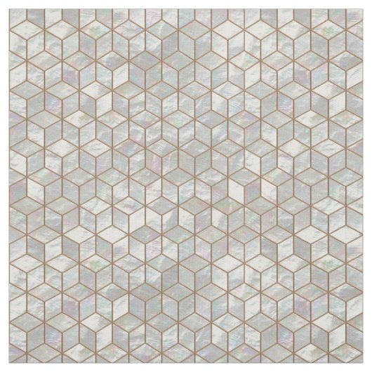 Tissu Tuiles nacrées (Échantillon)
