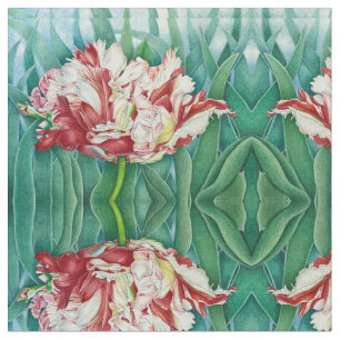 Tissu Tulipe de perroquet