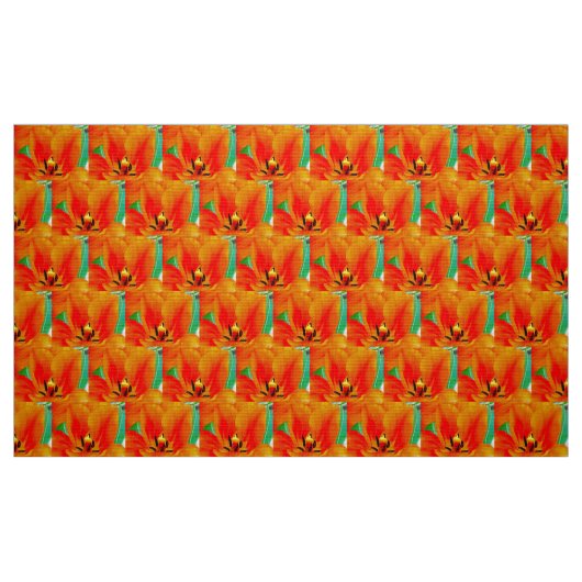 Tissu Tulipe orange (Fat Quarter)