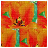 Tissu Tulipe orange (Fermer)