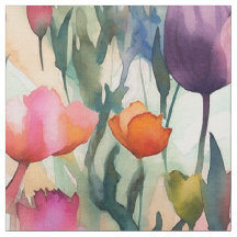 Tulipes aquarelles (lumière)