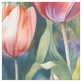 Tissu Tulipes aquarelles (Vivid) (Détail)