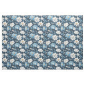 Tissu Tulipes bleues et blanches (Fat Quarter)