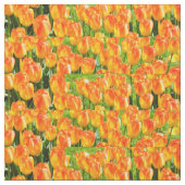 Tissu Tulipes orange (fermé)