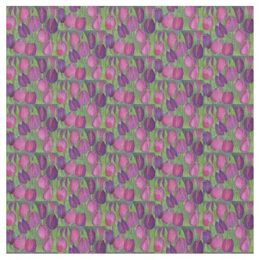 Tissu Tulipes pourpres Fabric (Fermer)