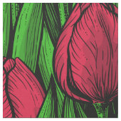 Tissu Tulipes rouges (Fermer)