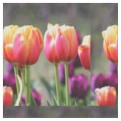 Tissu Tulipes tombées flammes (Fermer)