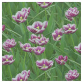Tissu Tulipes violettes et blanches (Fermer)