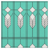 Tissu Turquoise Art Déco (Fermer)