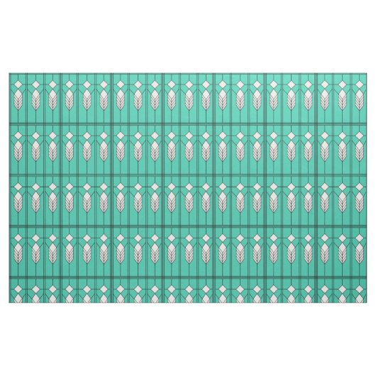 Tissu Turquoise Art Déco (Fat Quarter)
